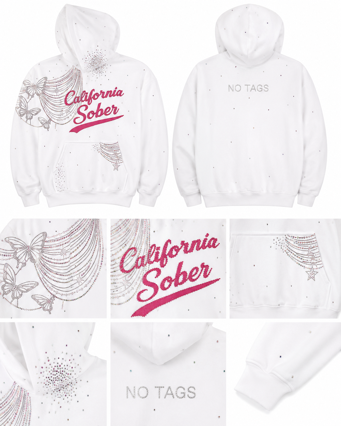 California Sober Crystal Hoodie