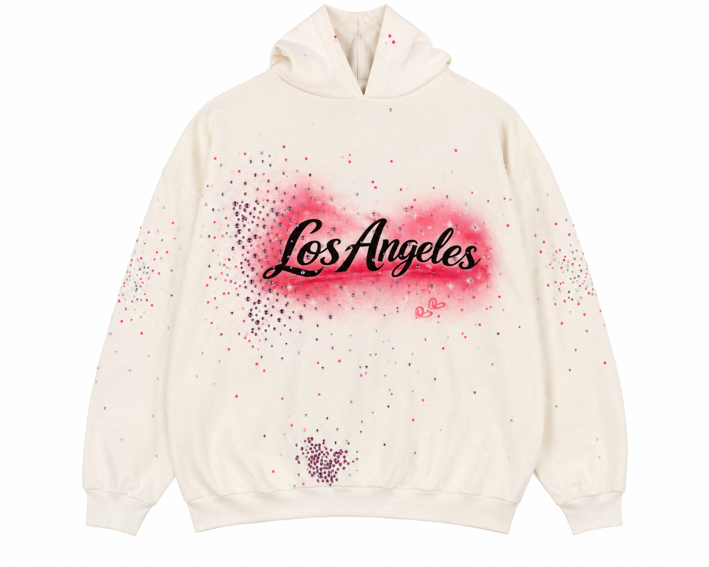Los Angeles Crystal Airbrush Hoodie