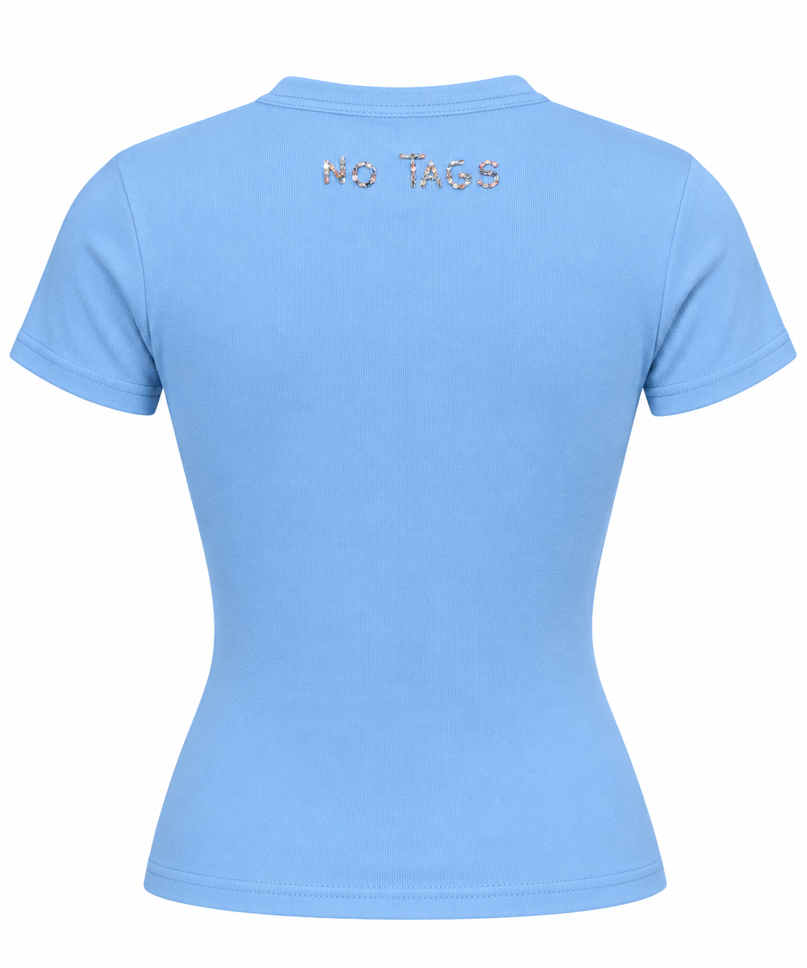 The Universe Is My Sugar Daddy Crystal Baby Tee – Blue