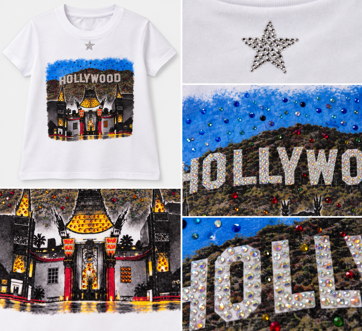 Hollywood Crystal Tee