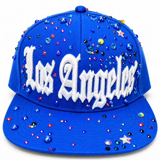 Los Angeles Crystal Snapback – Royal Blue